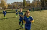 Des joueuses du Krystal Kherson lors d'un tournoi Ă MykolaĂŻv le 10 novembre 2023