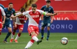 L'attaquant de Monaco Wissam Ben Yedder inscrit un penalty contre Metz, le 3 avril 2021 au stade Louis-II
