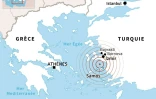 Séisme entre la Grèce et la Turquie