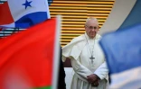Le pape François lors de la cérémonie d'ouverture des Journées mondiales de la jeunesse à Panama le 24 janvier 2019.