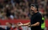 L'entraîneur italien de l'OM Gennaro Gattuso lors du match à Nice, le 21 octobre 2023