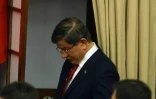 L'ancien Premier ministre turc Ahmet Davutoglu lors d'un vote de son parti Ă Ankara,l e 18 mai 2016
