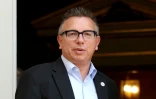 Cyril Chabanier, président de la Confédération française des travailleurs chrétiens (CFTC), arrive à Matignon, à Paris, le 24 juin 2025