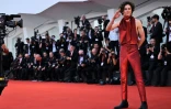 L'acteur franco-américain Timothee Chalamat à la Mostra de Venise pour la présentation du film "Bones and All", le 2 septembre 2022