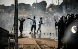 Affrontements entre les forces de l'ordre et les manifestants de l'opposition à Libreville, le 31 août 2016 après la réélection annoncée d'Ali Bongo à la présidence