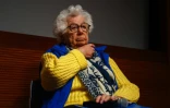 Esther Sénot, survivante de l'Holocauste, lors d'une cérémonie marquant le 80e anniversaire de la libération des camps de concentration et d'extermination en Europe au Musée du Mémorial de la Shoah à Paris, le 19 janvier 2025