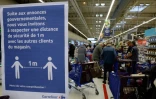 Dans un supermarché à Mérignac en Gironde, le 16 mars 2020