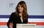 La porte-parole du gouvernement Maud Bregeon, le 25 février 2026 à l'Elysée pour le compte-rendu du Conseil des ministres