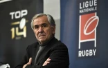 Le président de la Ligue nationale de rugby, René Bouscatel, le 23 mars 2021 au siège de la Ligue à Paris