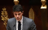 Le numéro 3 de LR Aurélien Pradié à l'Assemblée nationale à Paris, le 28 avril 2020
