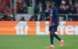 L'attaquant du Paris Saint-Germain Ousmane Dembele, exclu contre le Bayern, le 26 novembre 2024 à Munich, n'arrive pas à être décisif avec son club en Ligue des champions