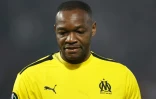 Le gardien de l'OM Steve Mandanda lors de la demi-finale aller de Ligue Europa Conférence contre Feyenoord, le 28 avril 2022 à Rotterdam