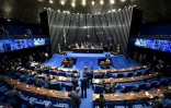 La chambre du Sénat à Brasilia où se déroule le procès en destitution de Mme Rousseff, le 25 août 2016
