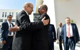 Jean-Yves Le Drian reçu par son homologue algérien Abdelkader Messahel à Alger le 13 juin 2017