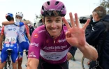 Arnaud Démare vainqueur de quatre étapes lors du Tour d'Italie, dont la 11e entre Porto Sant'Elpidio et Rimini, le 14 octobre 2020