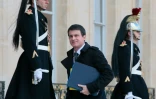 Le Premier ministre Manuel Valls à son arrivée le 15 février 2016 à l'Elysée à Paris