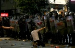 Incidents pendant une manifestation antigouvernementale à Belgrade, le 28 juin 2025