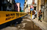 Une rue fermée en raison du Covid-19, le 5 mai 2021 à La Havane, à Cuba