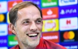 L'entraîneur allemand du PSG Thomas Tuchel en conférence de presse le 5 novembre 2018 à Naples