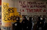 Forces de l'ordre vendredi 20 avril 2018 à l'université de Tolbiac