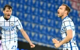 Le milieu danois Christian Eriksen a ouvert le score pour l'Inter Milan lors du match de Serie A Ă Crotone, le 1er mai 2021