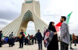Des Iraniens se rassemblent sur le place Azadi de Téhéran pour marquer le 47e anniversaire de la Révolution islamique, le 11 février 2026