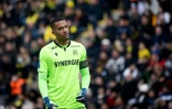Le gardien de Nantes Alban Lafont lors du match contre Montpellier, le 6 mars 2022 au stade de la Beaujoire   