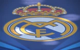 Le logo du Real Madrid prise le 26 mai 2018 à Kiev