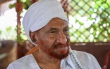 Le leader d'opposition et ancien Premier ministre soudanais Sadek al-Mahdi dans sa résidence à Omdourman, le 1er mai 2019