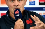 Le manager du XV de France, Raphaël Ibanez, lors d'une conférence de presse, le 7 novembre 2020 à Marcoussis