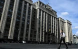 Le bâtiment de la Duma, chambre basse du Parlement russe, à Moscou le 14 septembre 2026