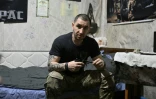 Oleksandre, commandant d'une unité d'assaut dans la 93ème brigade, lors d'une interview avec l'AFP dans la région de Donetsk, le 20 février 2025 en Ukraine