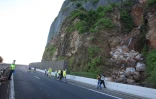 Vendredi 4 février 2011 - Éboulis sur la route du littoral