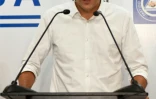 Le candidat Carlos Calleja reconnaît sa défaite au premier tour de l'élection présidentielle au Salvador, le 3 février 2019 à San Salvador 