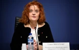 La procureure de Paris, Laure Beccuau, donne une conférence de presse le 24 février 2025, après l'arrestation sous mandat d'arrêt européen de Mohamed Amra en Roumanie 