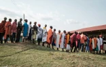 File d'attente devant un bureau de vote de Masurura, dans l'ouest du Kenya, le 9 août 2022