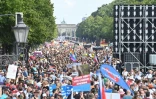 Manifestation contre les mesures de restriction antiCovid-19 à Berlin, le 29 août 2020