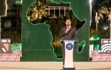 Le Premier ministre éthiopien Abiy Ahmed lors du dîner de gala offert par l'Ethiopie aux participants du sommet de l'UA, le 5 février 2022 à Addis Abeba