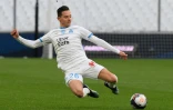 L'attaquant de Marseille Florian Thauvin lors du match de Ligue 1 à domicile contre Brest, le 13 mars 2021