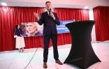 Franck Allisio, député RN des Bouches-du-Rhôn, lors d'un rassemblement de soutien à Marine Le Pen, le 5 avril 2025 à Marseille 