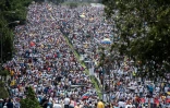 La Marche des opposants au gouvernement vénézuélien de Nicolas Maduro le 19 avril 2017 à Caracas