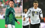 L'attaquant mexicain Chicharito et le milieu allemand Toni Kroos