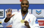 Teddy Riner au championnat européen de Kazan, en Russie, le 23 avril 2016 