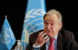 Le secrétaire général de l'ONU, Antonio Guterres, le 21 décembre 2021 à Beyrouth