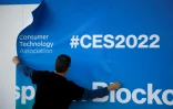 Préparatifs le 3 janvier 2022 pour l'ouverture du CES de Las Vegas,