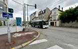 Les lieux d'un accident mortel entre un scooter et un véhicule à la suite d'un refus d'obtempérer, selon la police, le 6 août 2023 à Limoges