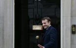 Emmanuel Macron au 10 Downing Street à Londres pour rencontrer Theresa May, le 21 février 2017 