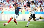 Kylian Mbappé marque le 3e but de la France contre l'Argentine, le 30 juin 2018 à Kazan 