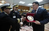 Photo postée le 30 mars 2016 sur le compte officiel Facebook  du Premier ministre libyen,  de Fayez al-Sarraj, à son arrivée à Tripoli