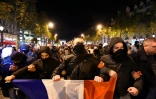 La manifestation d'agents, tous en civil, certains portant un brassard ou un foulard masquant en partie leur visage, se déroulait dans le calme le 20 octobre 2016